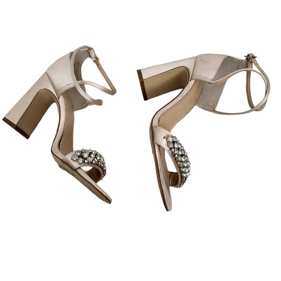 Jewel Badgley Mischka Penny Crystal Embellished Block Heel - Picture 6 of 6